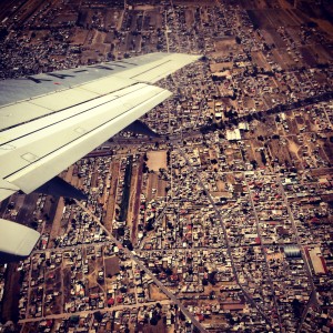 Flying over Mexico City